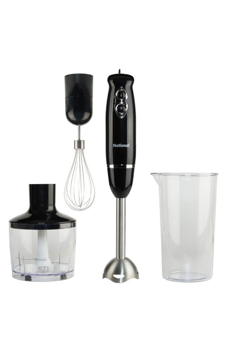 500 Watt Multi-Purpose 4-in-1 Two Speed Hand Blender, Main, color, Black
