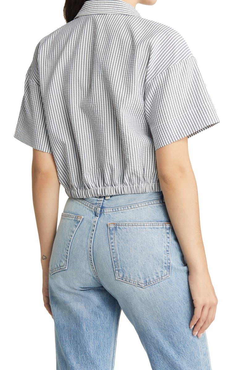 VERO MODA Oca Stripe Crop Top, Alternate, color, 