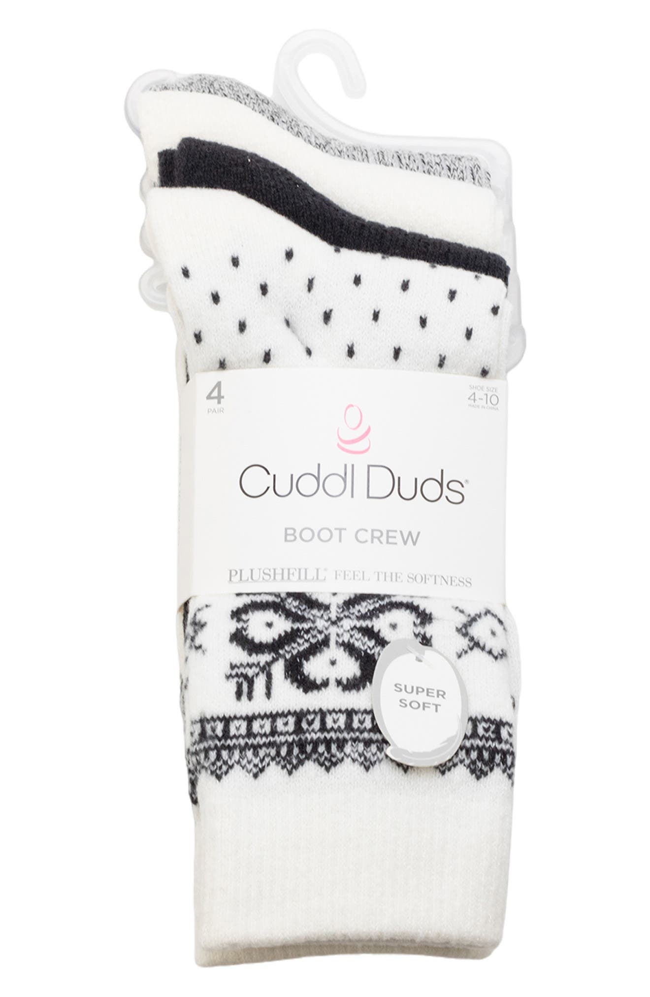 4-Pack Bootcut Crew Socks