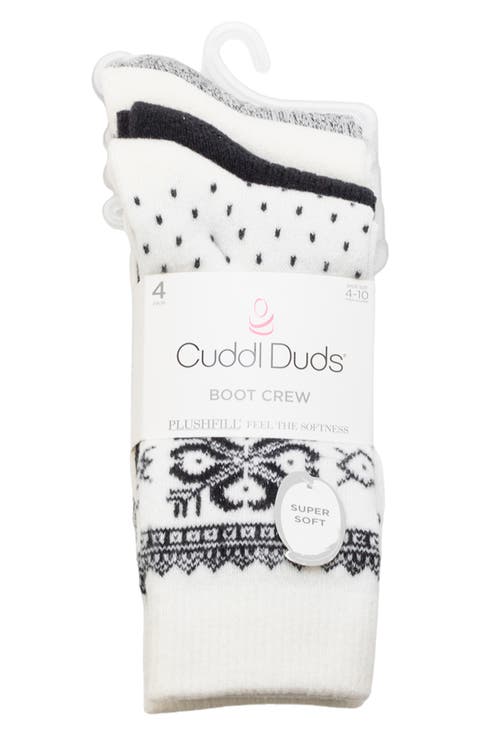 4-Pack Bootcut Crew Socks