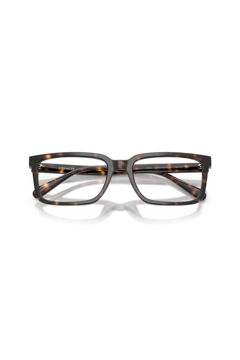 59mm Rectangle optical glasses, Alternate, color, Tortoise