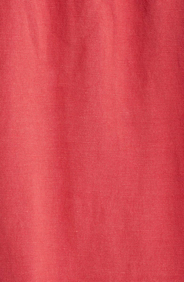 Cloth & Stone Shirred Linen Blend Top, Alternate, color, Rhubarb