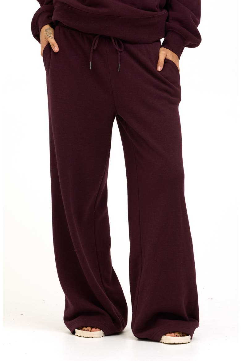 Mora Fleece Sweatpants, Main, color, ULTRA MAROON