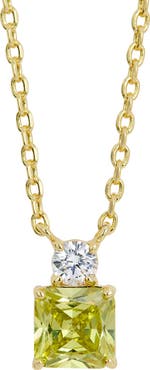 SAVVY CIE JEWELS Cubic Zirconia Birthstone Pendant Necklace