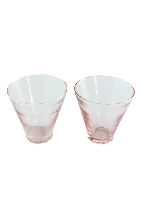 Handblown Hammered Dessert Cup - Set of 4