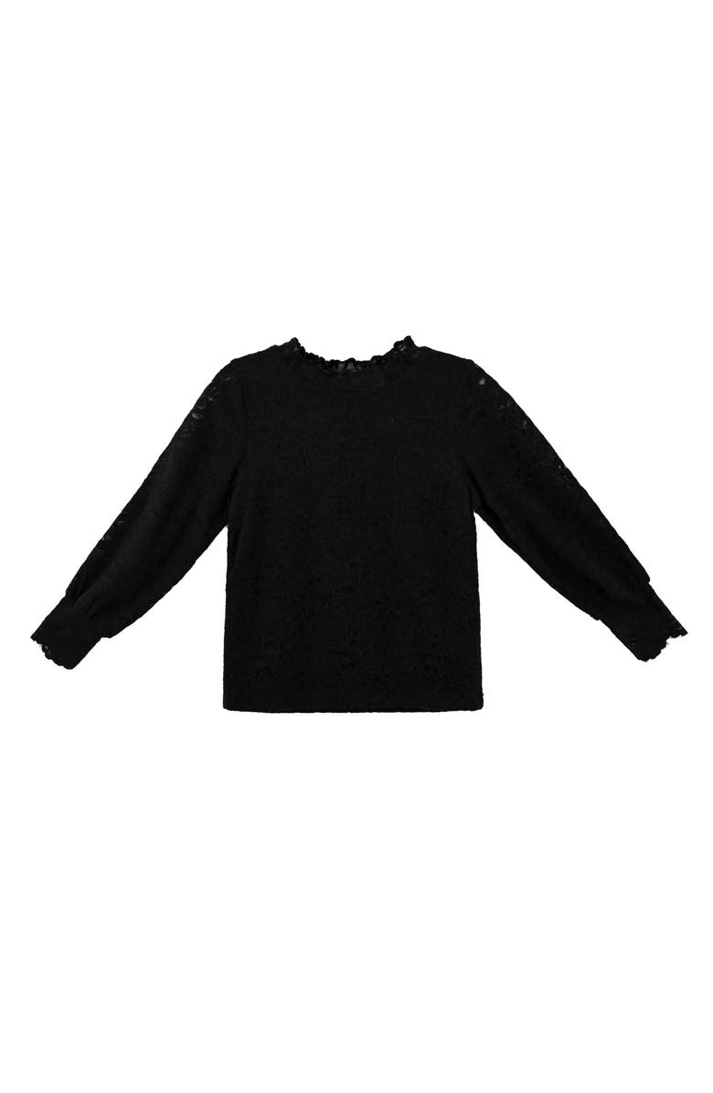 Sweet Cactus Knit Top with Tulle Skirt, Alternate, color, Black