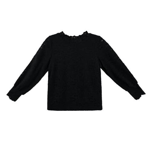 Sweet Cactus Knit Top With Tulle Skirt In Black