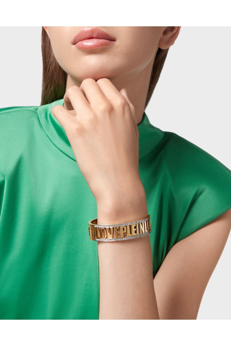 Bracelet Love Women, Alternate, color, gold+crystal