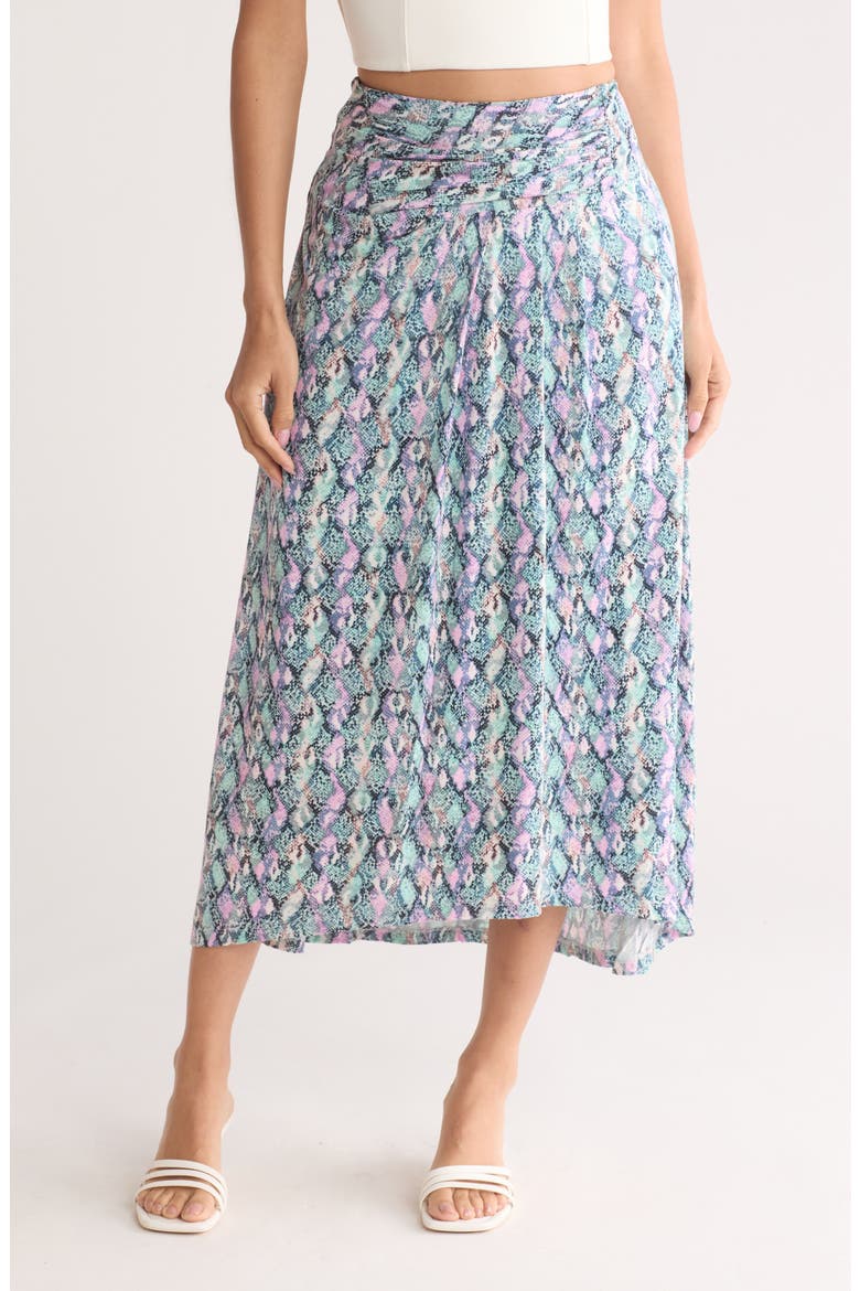 Trina Jersey Skirt, Main, color, SPRING SNAKE