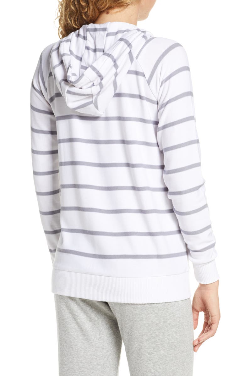 Chaser Cozy Stripe Zip Hoodie, Alternate, color, 