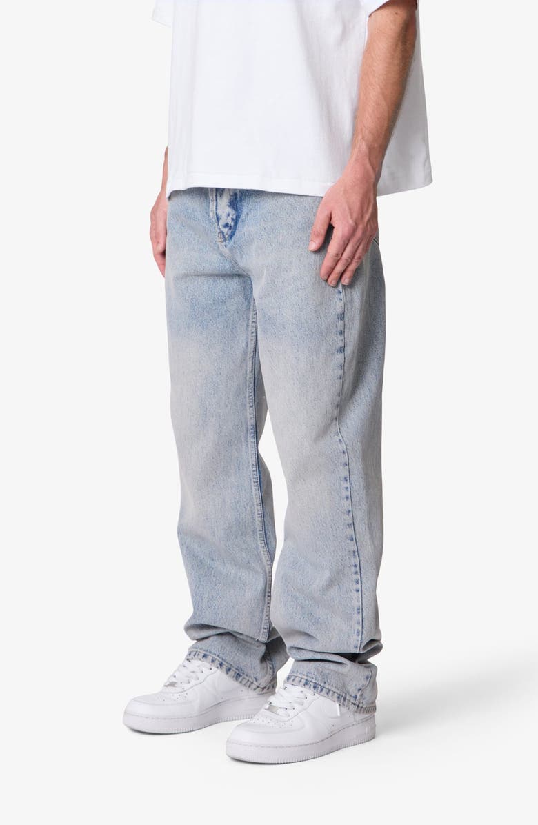 mnml Baggy Denim Jeans, Alternate, color, Light Sand Washed Blue