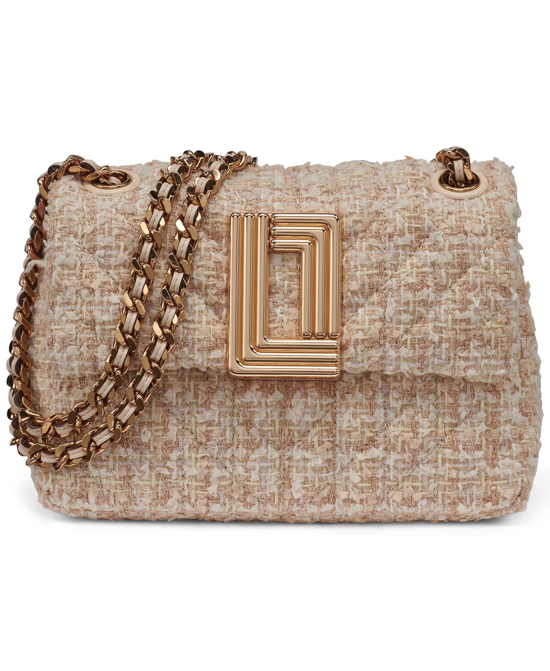 KARL LAGERFELD PARIS Lafayette Boucle Crossbody, Main, color, Neutral