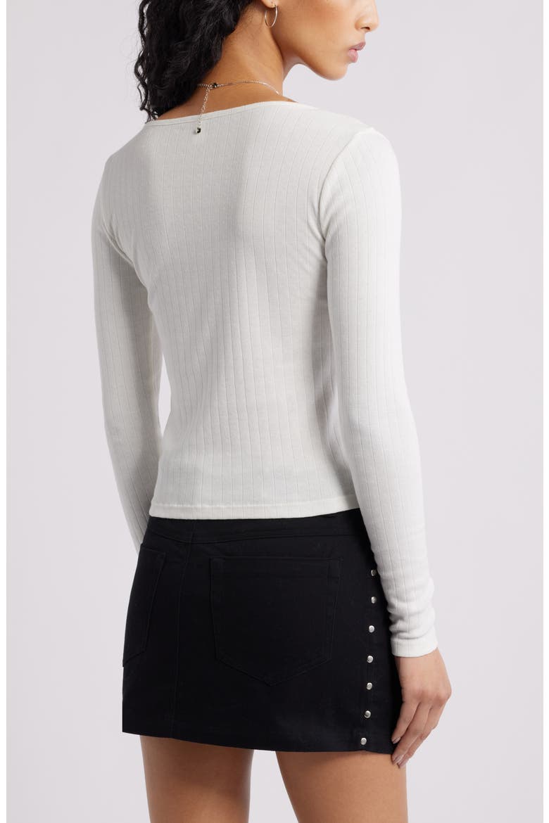 Scoop Neck Pointelle Cardigan, Alternate, color, IVORY