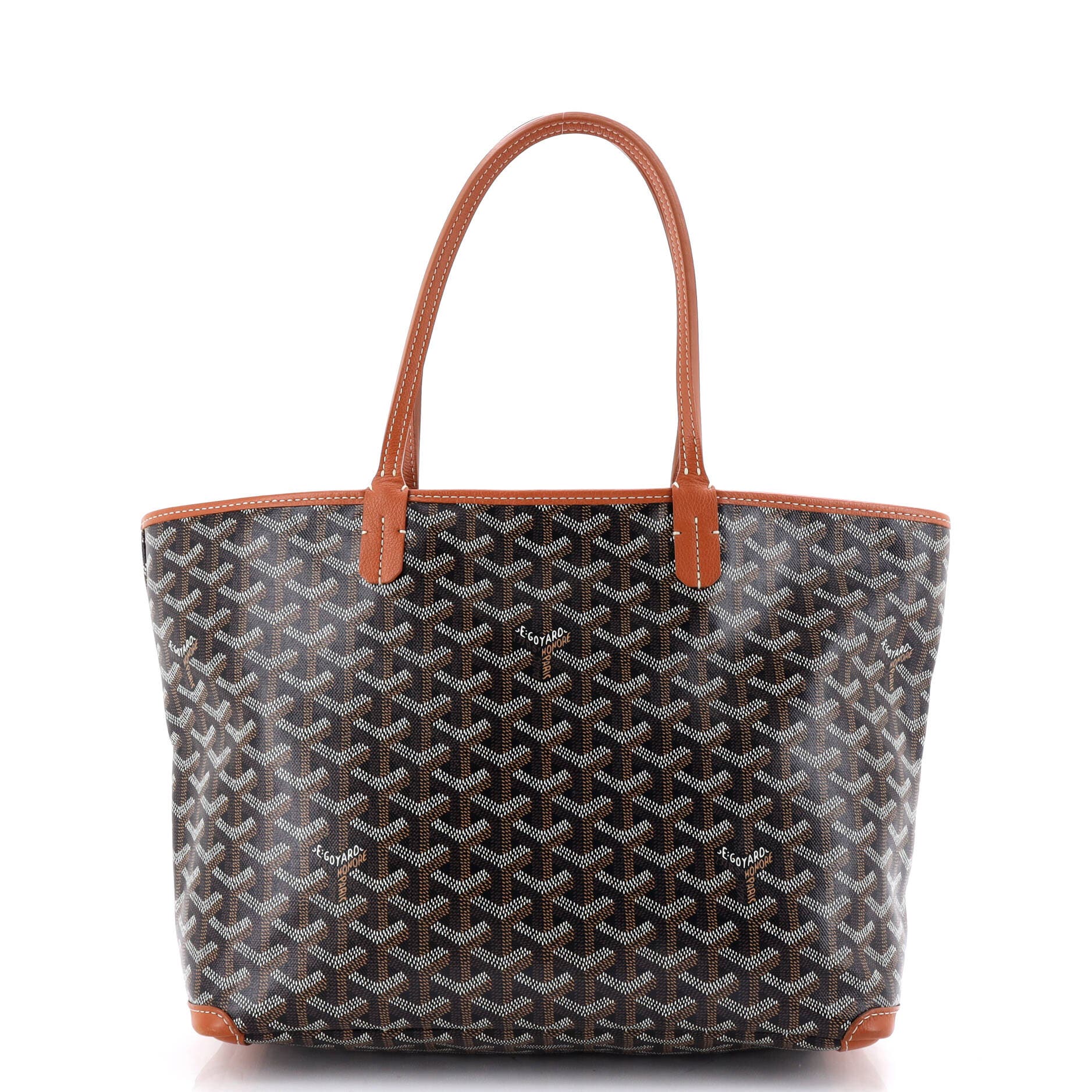 Pre-Owned Goyard Artois Tote Coated Canvas PM, Main, color, Black