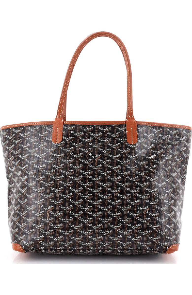 Pre-Owned Goyard Artois Tote Coated Canvas PM, Main, color, Black