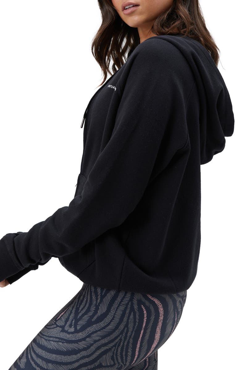 Spiritual Gangster Zip-Up Logo Hoodie, Alternate, color, 