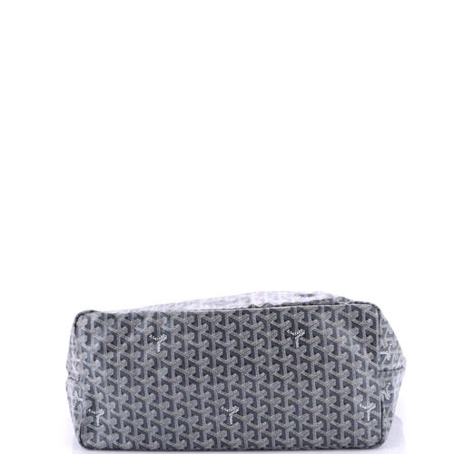Pre-owned Goyard  Goyard Saint Louis Tote Coated Canvas Gm In Gray