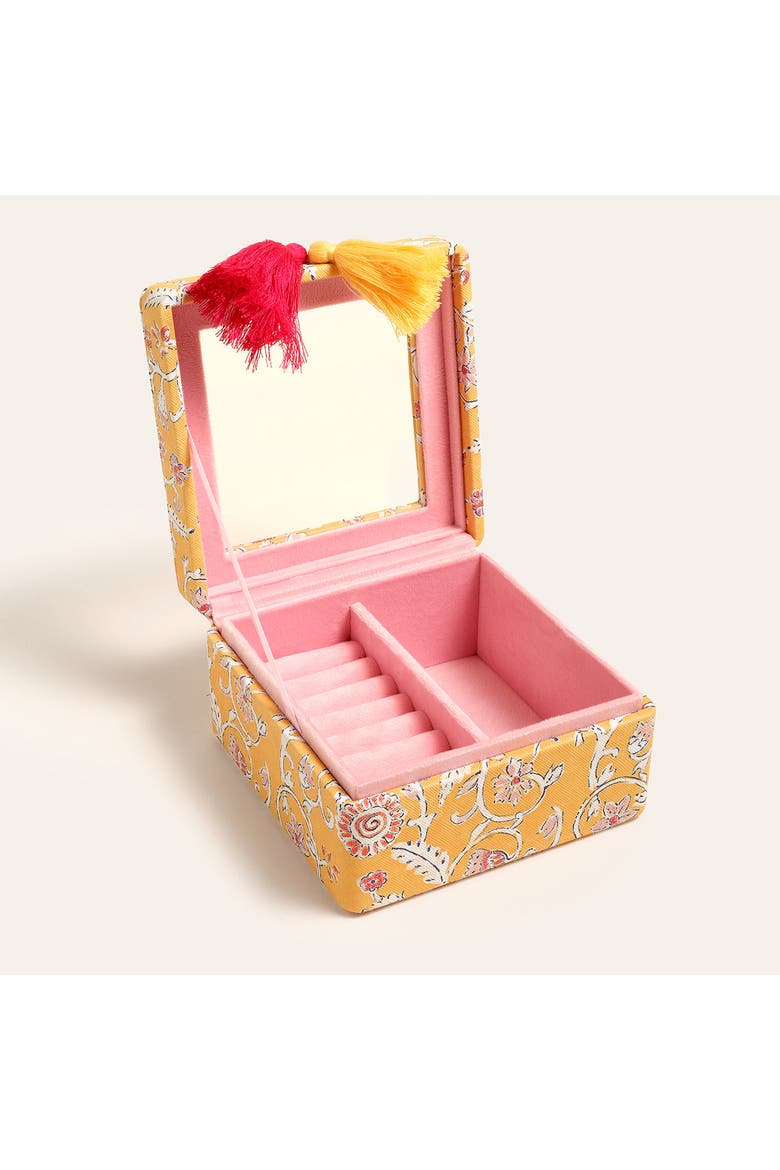 Meilin Jewelry Box 5.5" Artisan, Alternate, color, Yellow