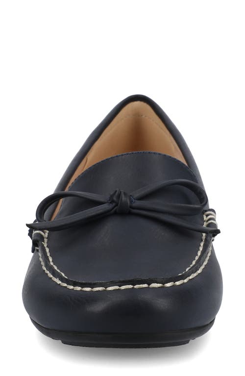 Journee Collection Journee Womens Novella Medium And Wide Width Driving Loafer In Blue
