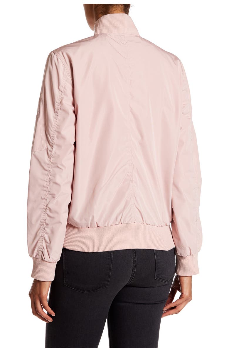 French Connection Ruched Bomber Jacket, Alternate, color, 