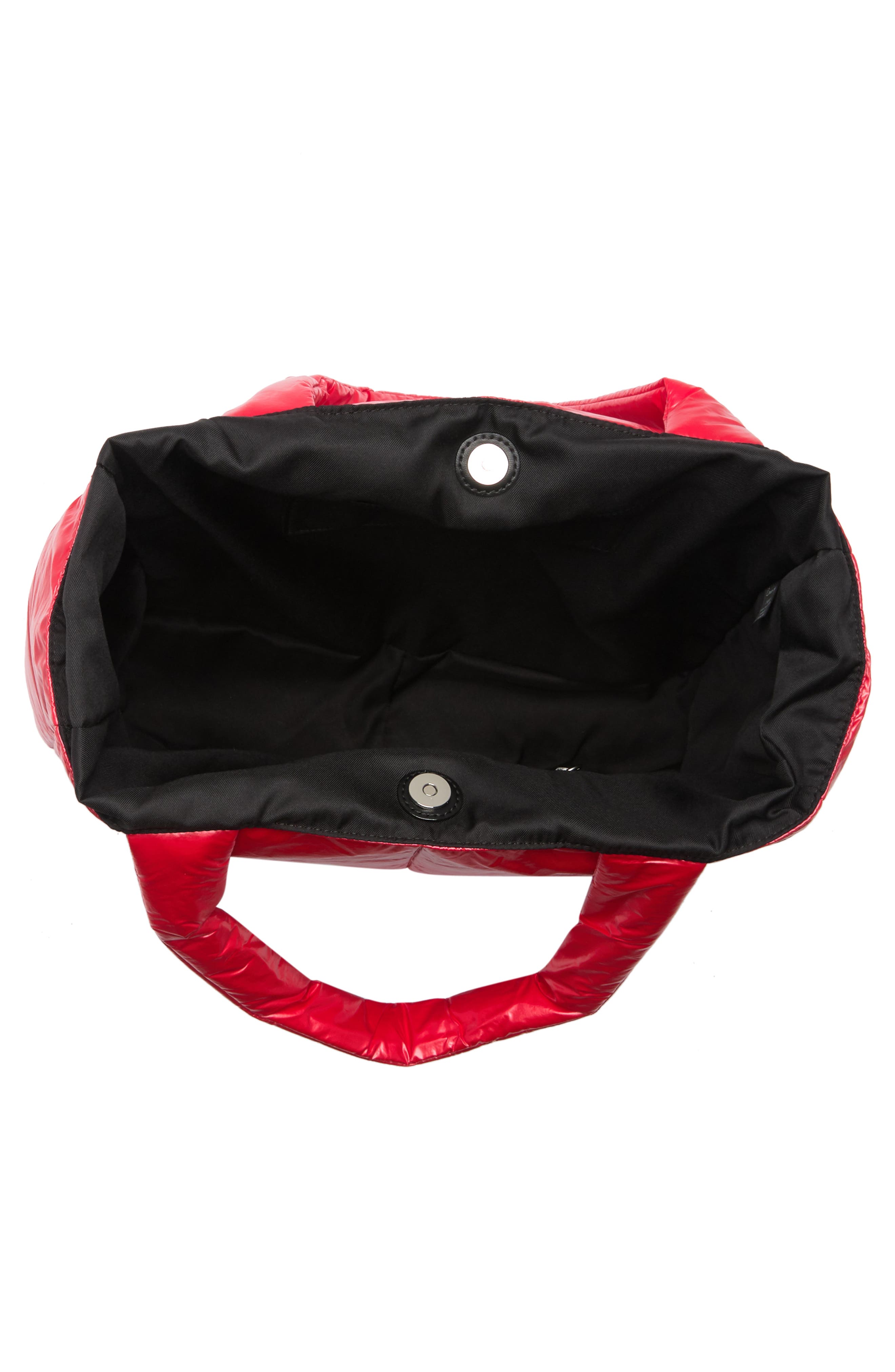 Circus by Sam Edelman Gwen Quilted Puffer Tote Bag, Alternate, color, FIREY RED