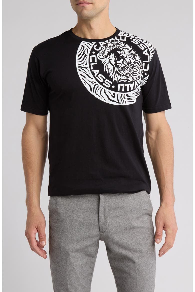 Colourful Rack For Classes Cavalli Class Stretch Cotton Graphic T-Shirt (Men) | Nordstromrack
