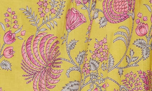 Mille Marnie Floral Ruffle Top In Citron Floral