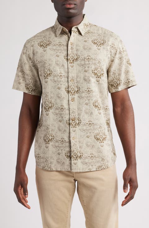 Dawson Linen Blend Button-Up Shirt
