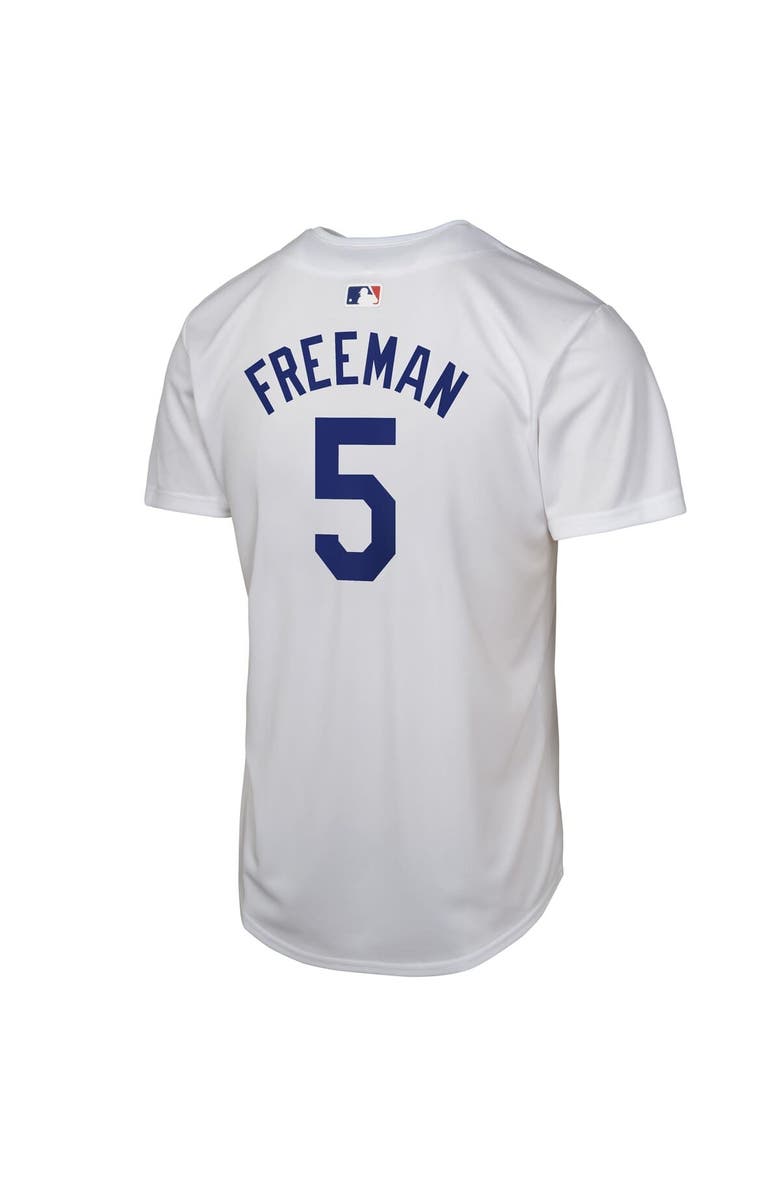 Nike Youth Nike Freddie Freeman White Los Angeles Dodgers 2024 World Series Game Jersey, Alternate, color, 