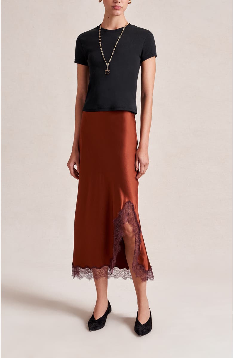 La Ligne Brodie Tee, Alternate, color, Black