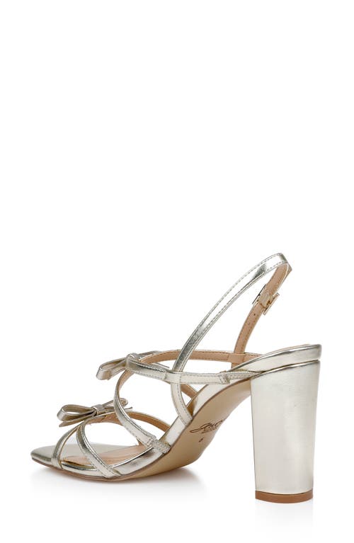 Jewel Badgley Mischka Eliza Strappy Slingback Sandal In Silver