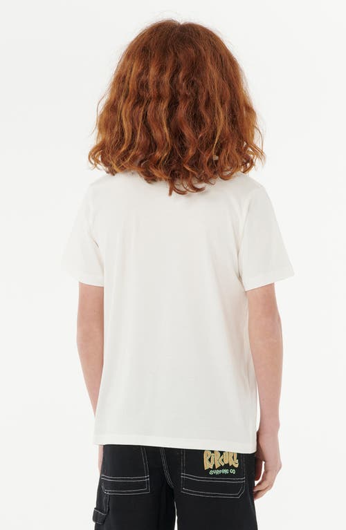 Rip Curl Kids' Surf Revival Graphic T-shirt In White