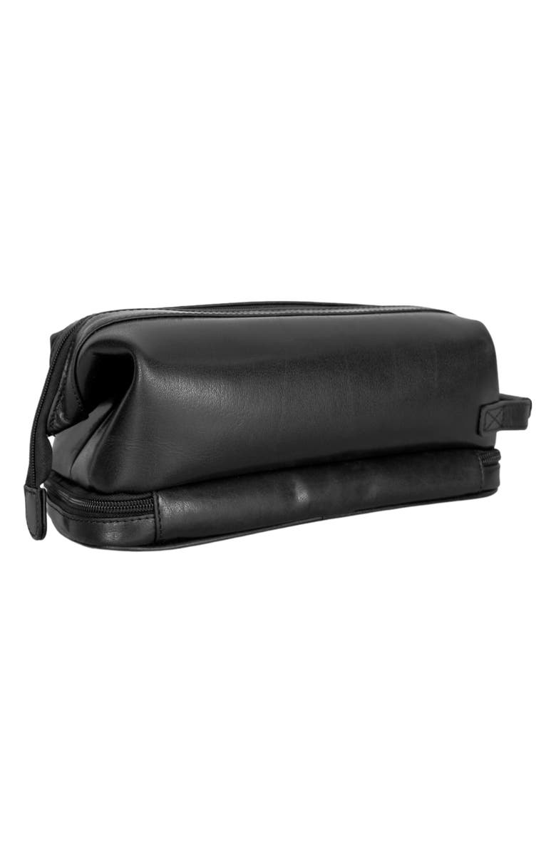 Mancini Buffalo Collection Organizer Toiletry Bag, Alternate, color, Black