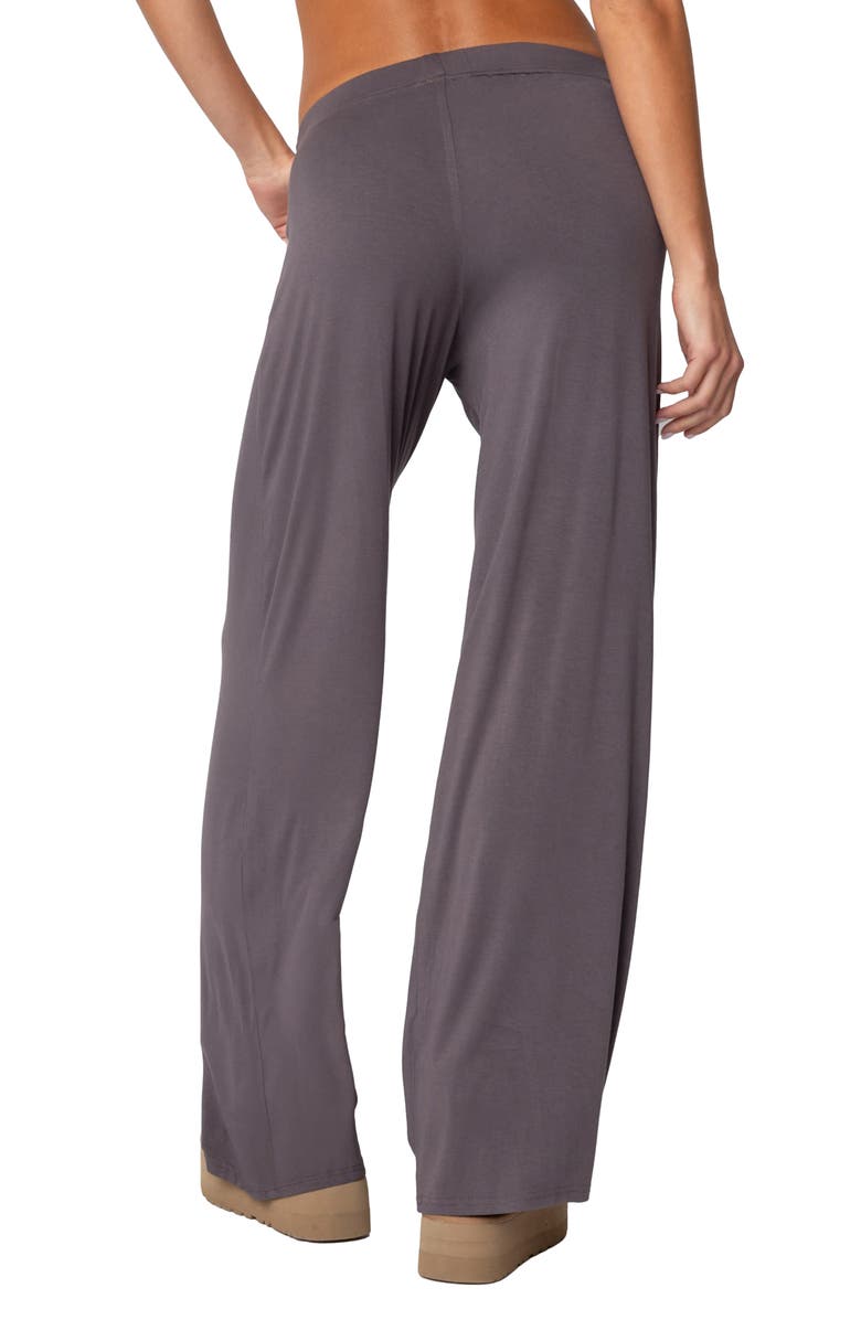 EDIKTED Kait Low Rise Wide Leg Pants, Alternate, color, Gray