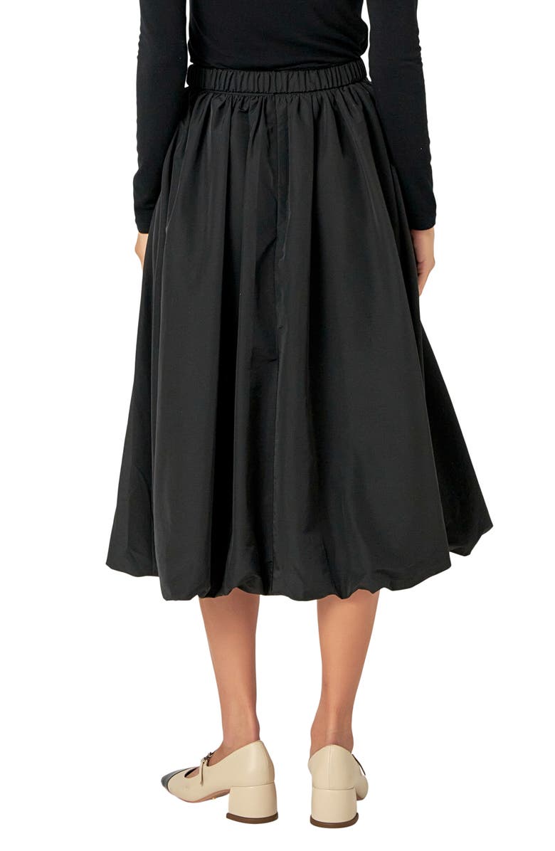 Endless Rose Belted Blouson Midi Skirt, Alternate, color,