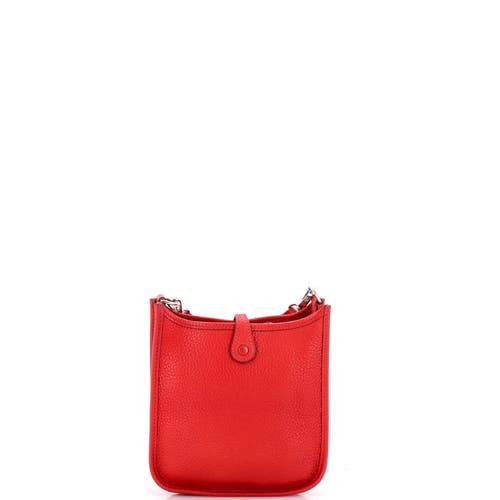 Pre-owned Hermes Hermes Evelyne Bag Gen Iii Clemence Tpm In Red