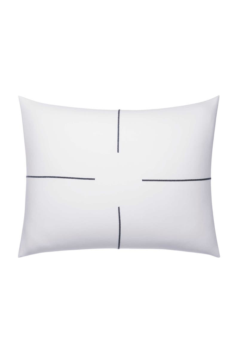 Zigzag Cotton Sateen Comforter & Sham Set, Alternate, color, WHITE