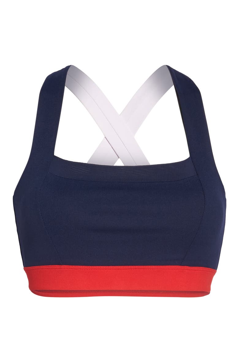 Jenna Sports Bra, Alternate, color, NAVY MARITIME