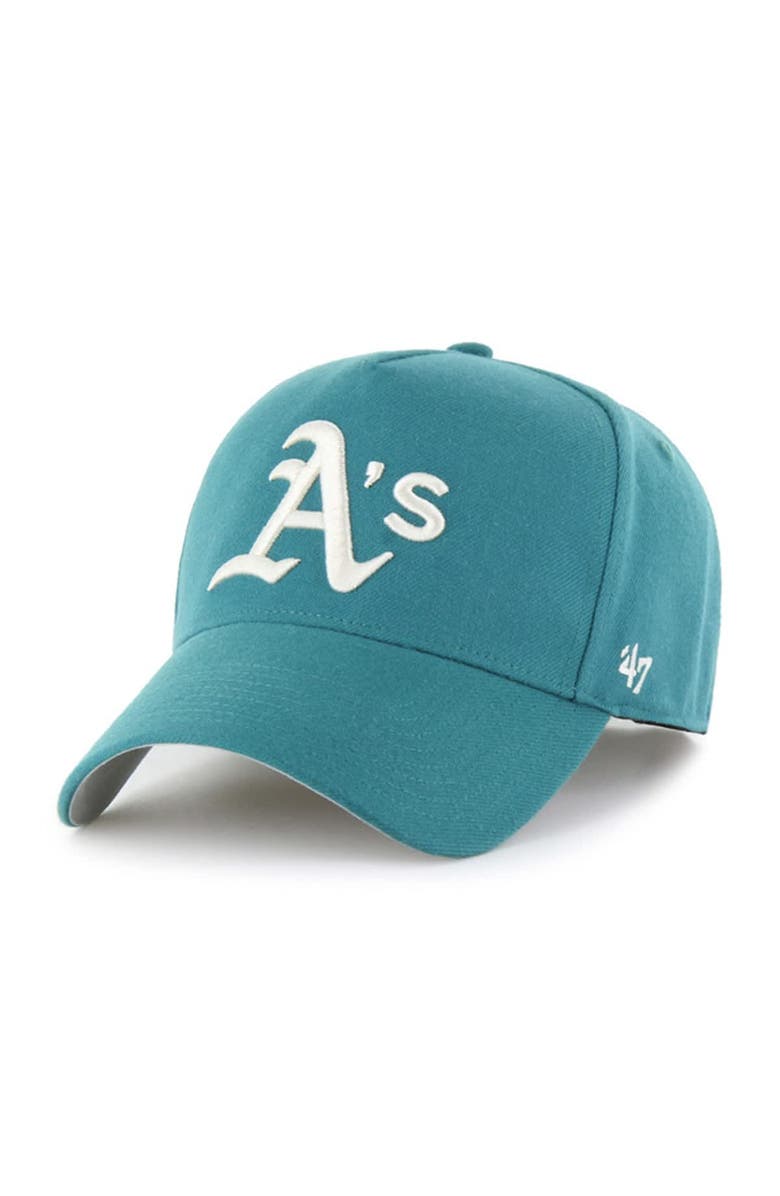 '47 Men's '47  Teal Athletics Ballpark Offside Adjustable Hat, Main, color, Teal