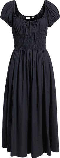 Quinn Organic Cotton Poplin Maxi Dress