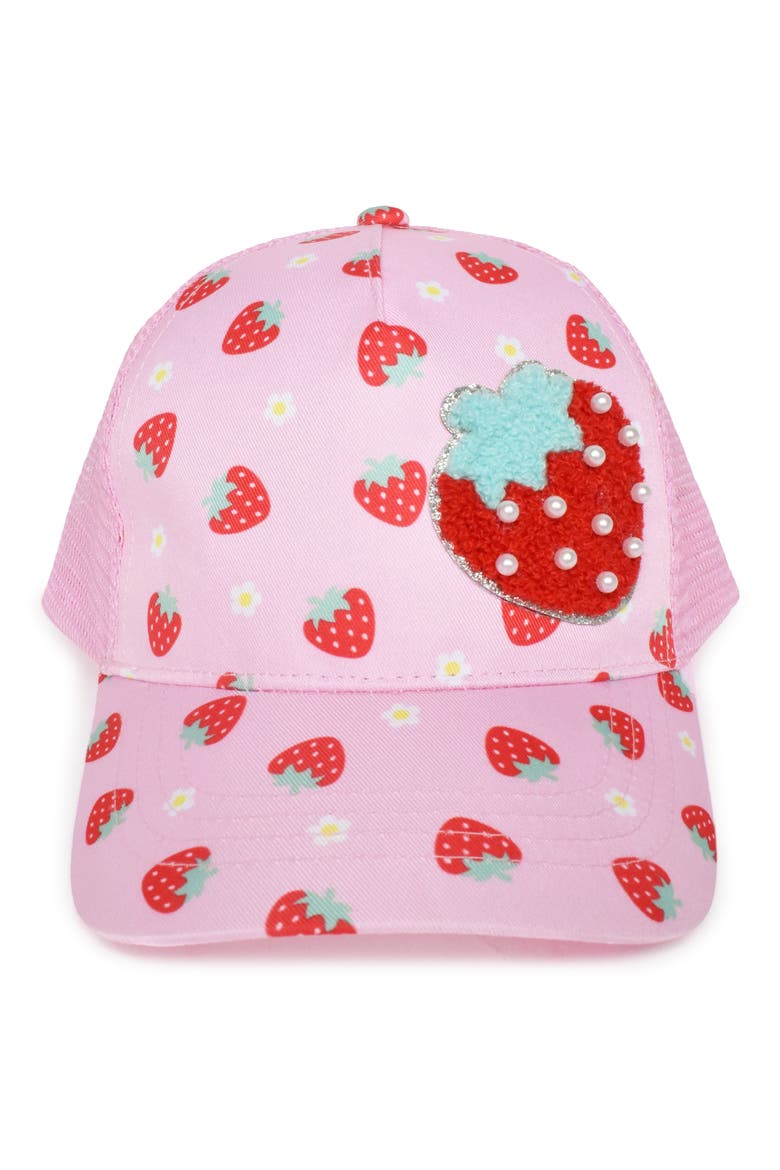 Kids' Berry Trucker Hat, Alternate, color, COTTON CANDY