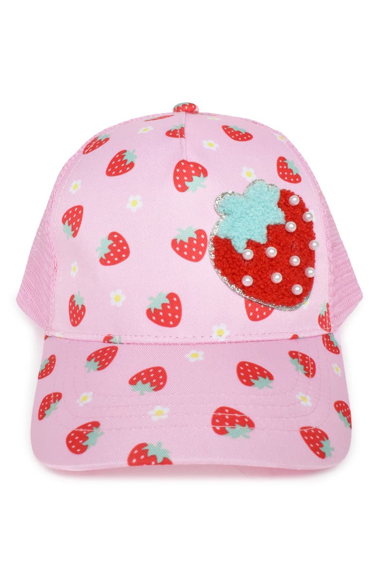OMG Accessories Kids' Berry Trucker Hat, Alternate, color, Cotton Candy
