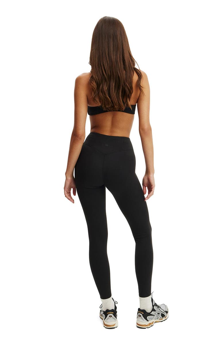 COTTON ON BODY Women's Active Ultra Soft Contour Full Length Tight, Alternate, color, Black