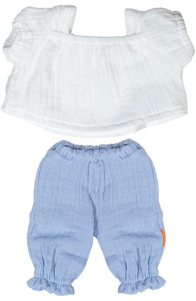 Miniland Doll Outfit for 15" Miniland Dolls, Main, color, Blue Multi