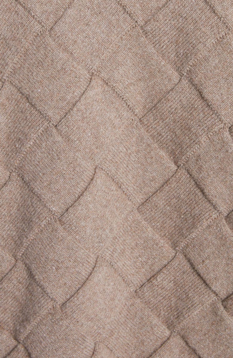 Bottega Veneta Intreccio 3D Knit Wool Blend Sweater, Alternate, color, Riverbed