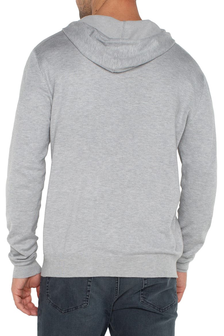 Lightweight Pullover Hoodie Sweater, Alternate, color, HEATHER GREY