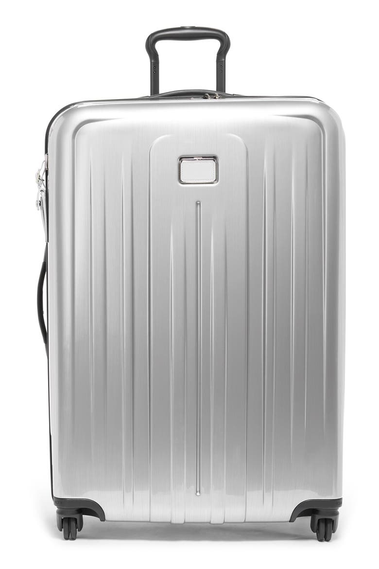 V4 Collection 28-Inch Extended Trip Expandable Spinner Packing Case, Main, color, SILVER