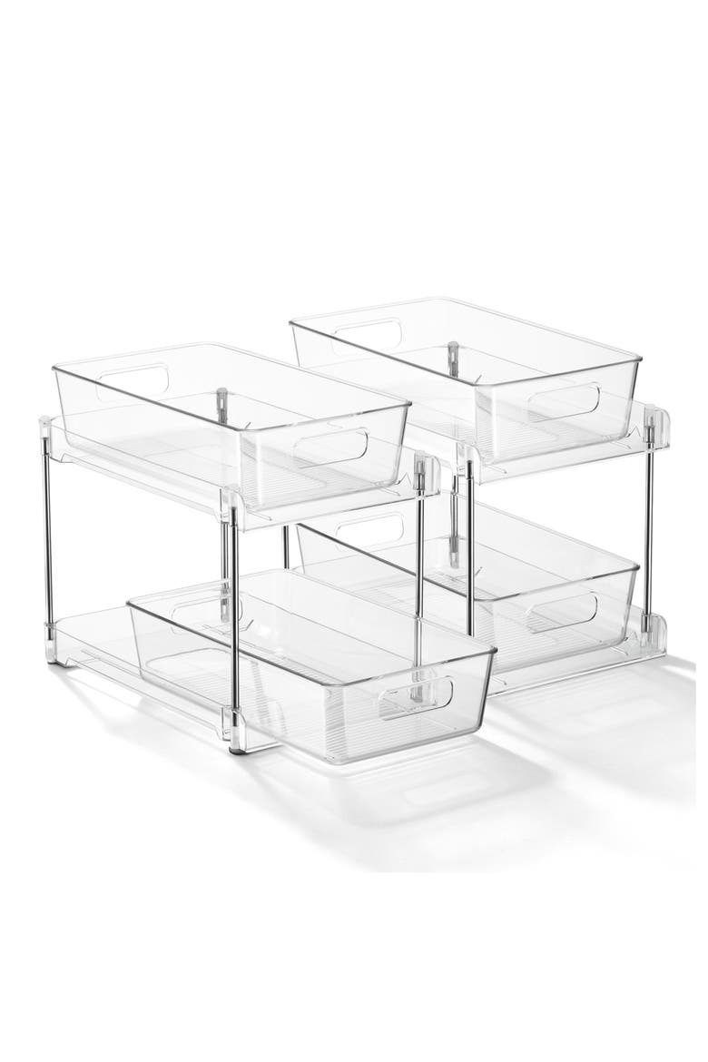 2-Tier Pull-Out Pantry Organizer, Main, color, NO COLOR