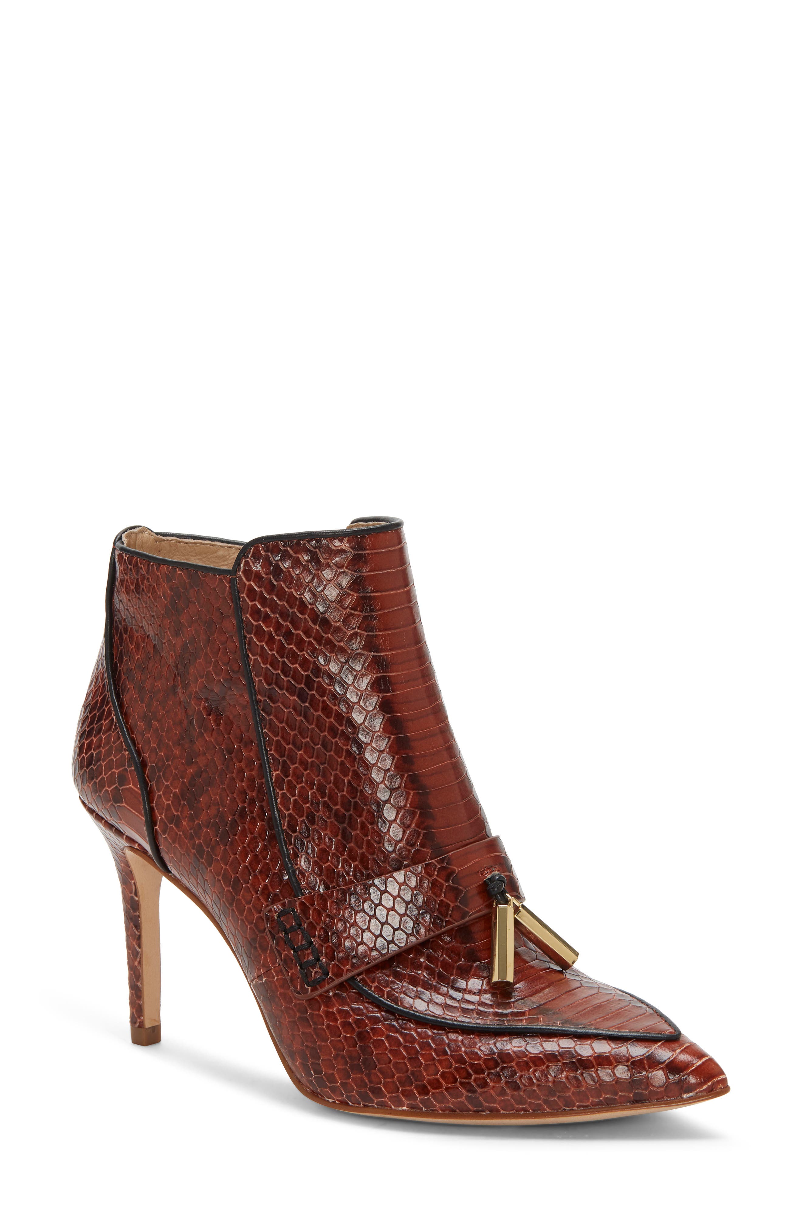 Shiro Bootie, Main, color, BURNT TAWNY SNAKE PRINT