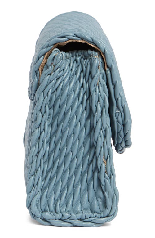Sam Edelman Julia Quilted Clutch In Denim Blue